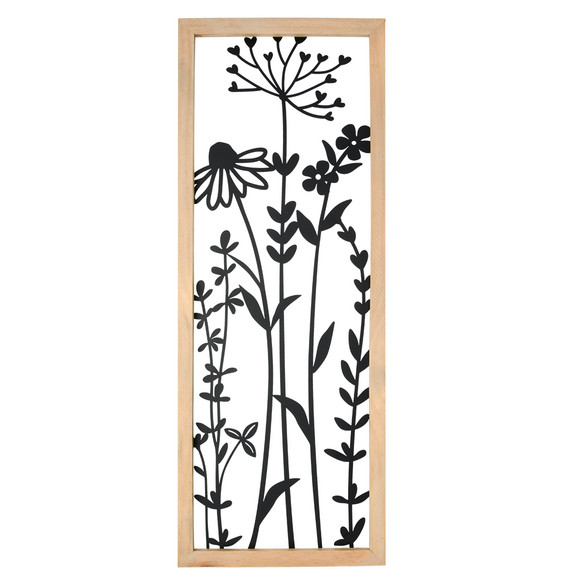 Großes Wandbild mit Holzrahmen