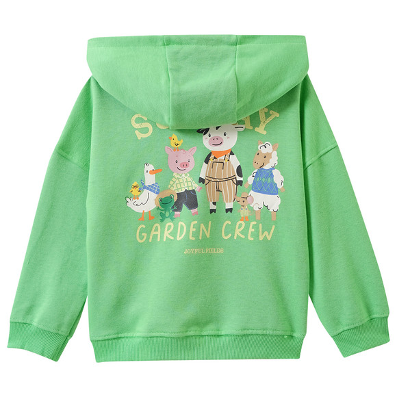 Baby Sweatjacke mit Bauernhof-Print