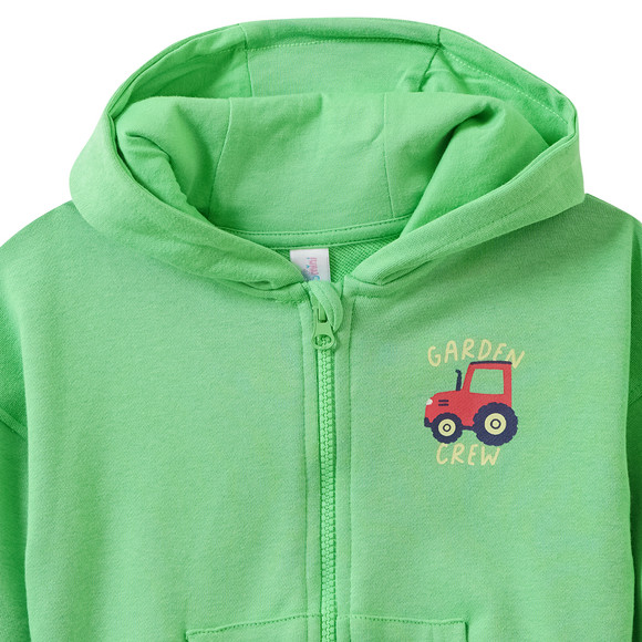 Baby Sweatjacke mit Bauernhof-Print