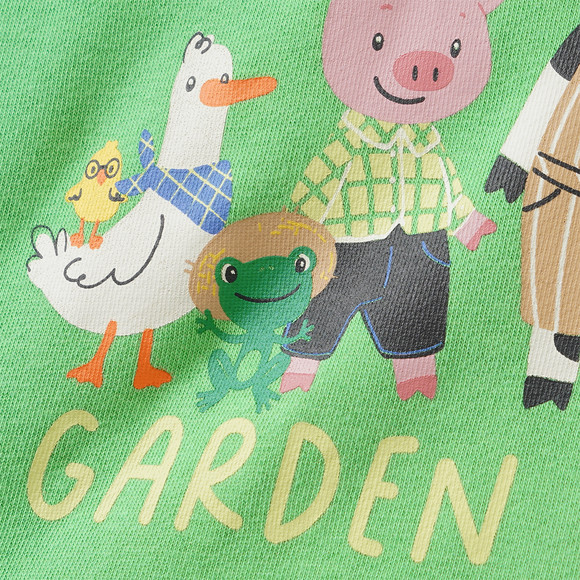 Baby Sweatjacke mit Bauernhof-Print