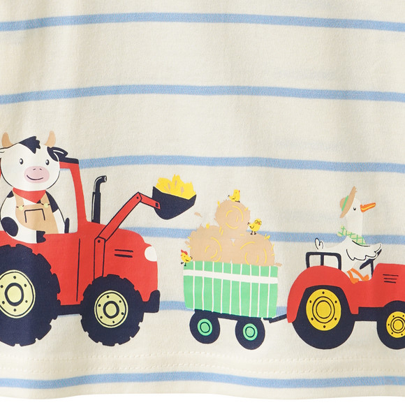 Baby T-Shirt mit Traktor-Print