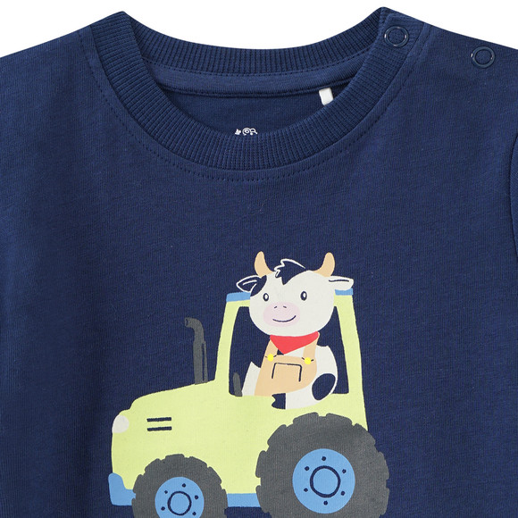 Baby T-Shirt mit Traktor-Print