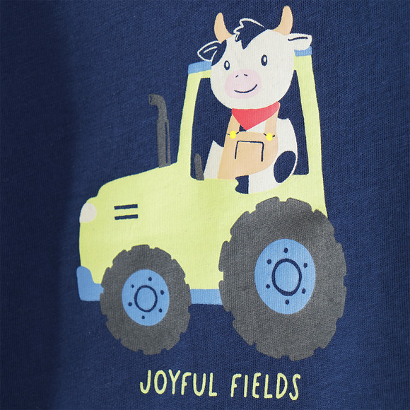 Baby T-Shirt mit Traktor-Print