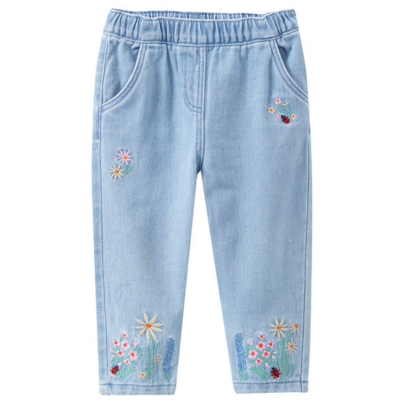 Baby Jeans mit Stickereien