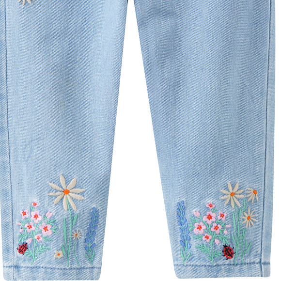 Baby Jeans mit Stickereien