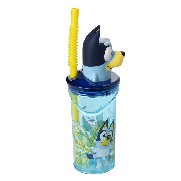 Bluey  Trinkflasche mit Strohhalm