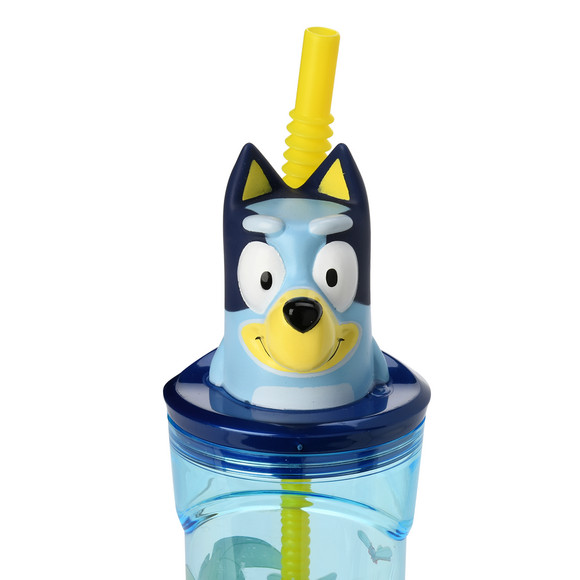 Bluey  Trinkflasche mit Strohhalm