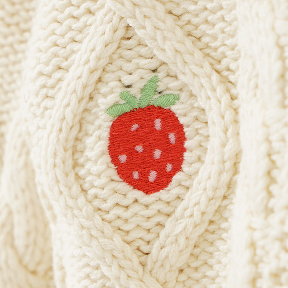 Baby Strickjacke mit Stickereien