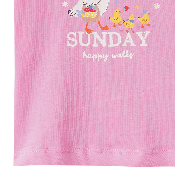 Baby T-Shirt mit Bauernhof-Print