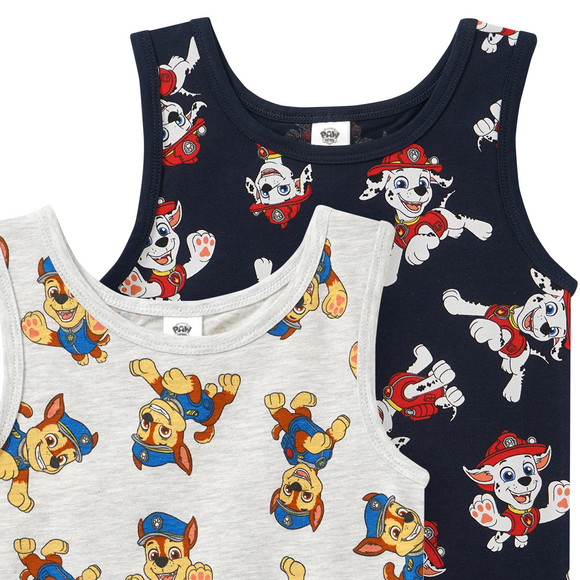 2 PAW Patrol Unterhemden mit Print