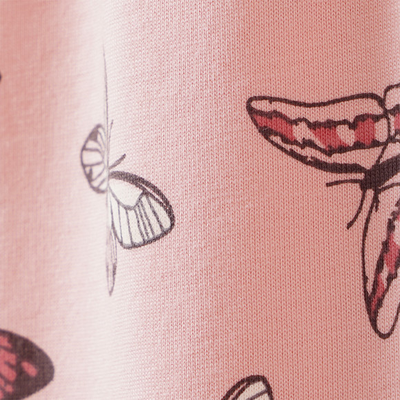 Mädchen Schlafanzug mit Schmetterling-Allover