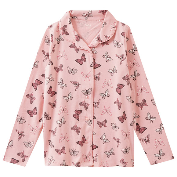 Mädchen Schlafanzug mit Schmetterling-Allover