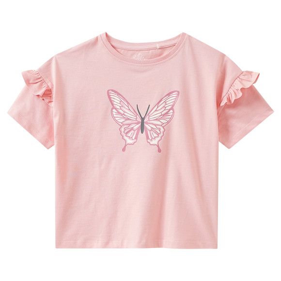 Mädchen Shorty mit Schmetterlings-Print