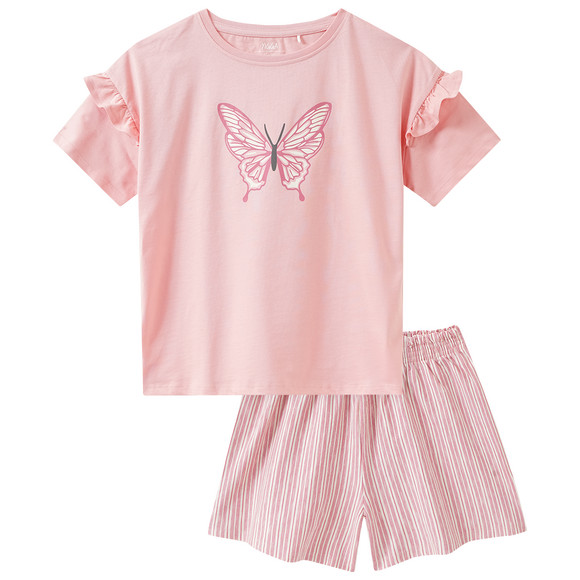 Mädchen Shorty mit Schmetterlings-Print