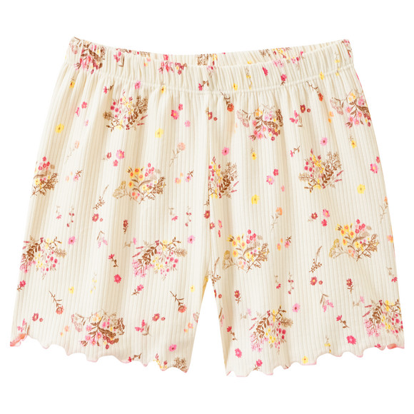 Mädchen Shorty mit Blumen-Allover
