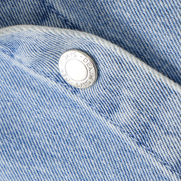 Meisjesjeansblouse met borduurwerk