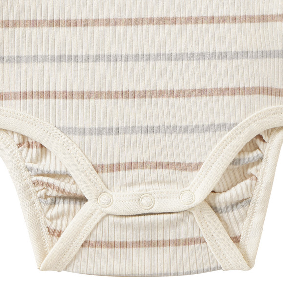 Baby Langarmbody mit Rippstruktur