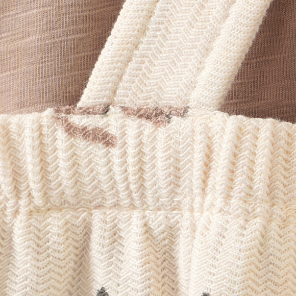 Newborn Set mit Langarmshirt und Latzhose