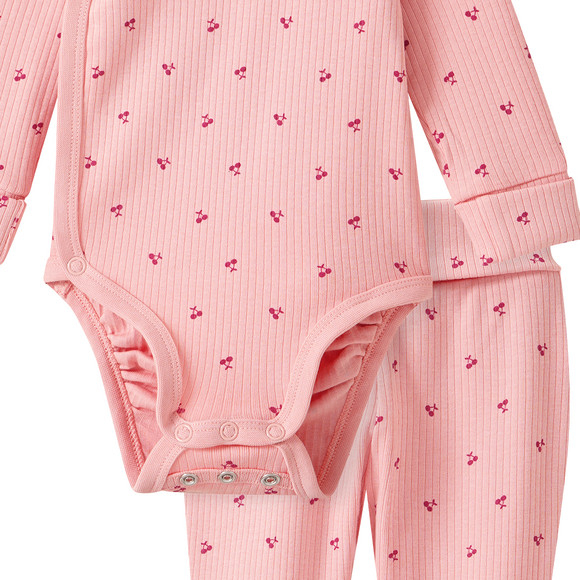 Newborn Set aus Wickelbody, Hose und Mütze