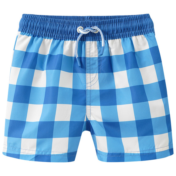 Baby Badeshorts mit Karo-Muster