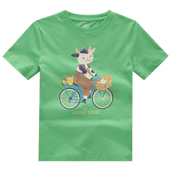 Jungen T-Shirt mit Bauernhof-Print