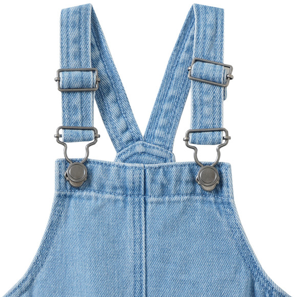 Baby Jeanslatzkleid mit Stickerei