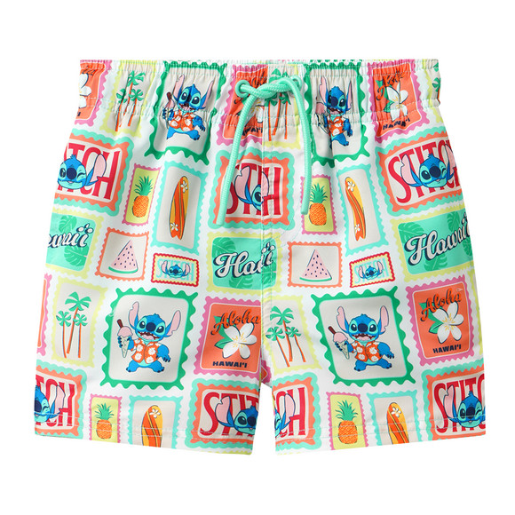 Disney Stitch Badeshorts weiss / bunt