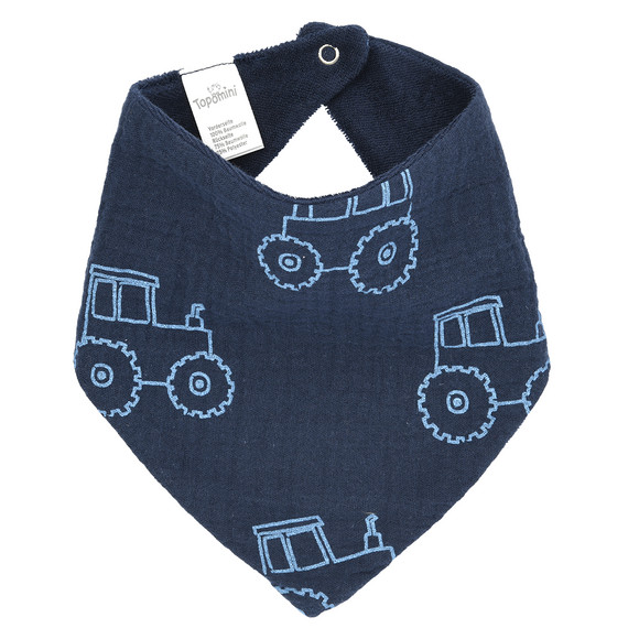Baby mousseline bandana donkerblauw