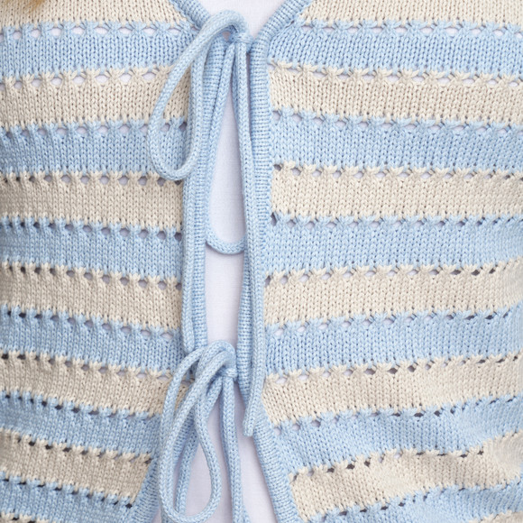 Damen Strickjacke mit Bindebändern