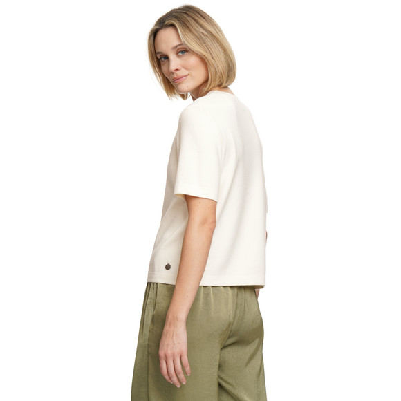Damen Strickshirt mit kurzen Ärmeln