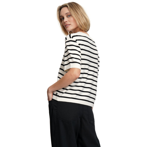 Damen Strickshirt mit kurzen Ärmeln