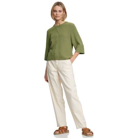 Damen Strickjacke mit halblangen Ärmeln