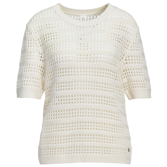 Damen Strick-Shirt mit Lochstrick