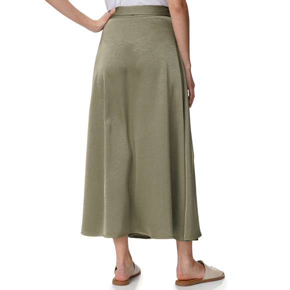 Damen Satin-Rock zum Wickeln