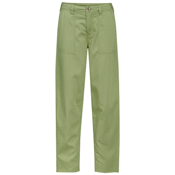 Damen Barrel-Hose aus Leinen-Mix