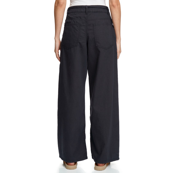 Damen Leinen-Hose mit Wide-Leg