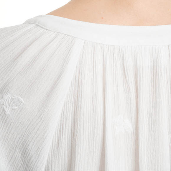 Damen Bluse in Crepp-Optik