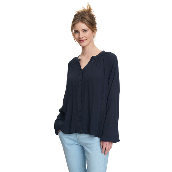 Damen Bluse in Crepp-Optik