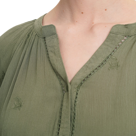 Damen Bluse in Crepp-Optik