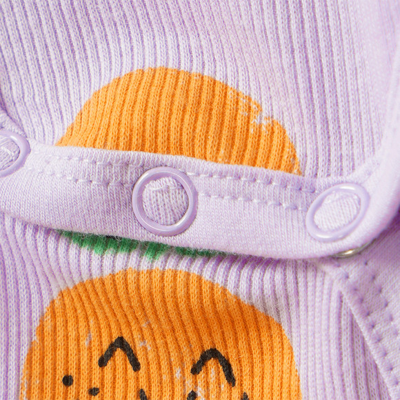 5 Baby Bodys mit Rippstruktur