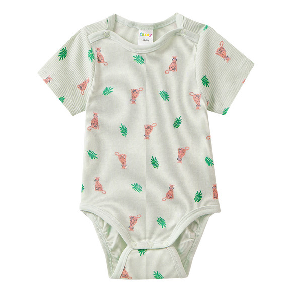 5 Baby Bodys mit Rippstruktur