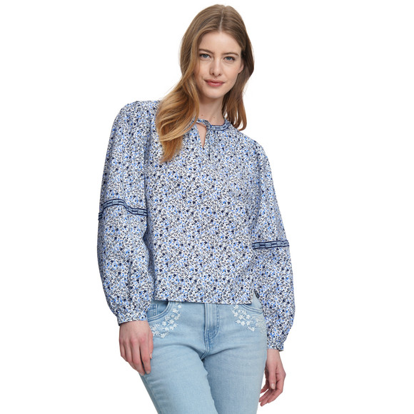 Damen Bluse im Millefleur-Dessin