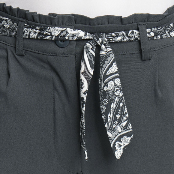 Damen Chinohose mit Bindegürtel