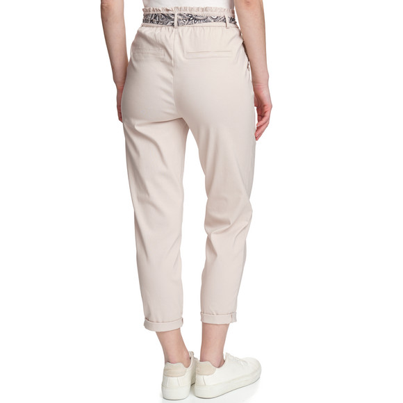 Damen Chinohose mit Bindegürtel