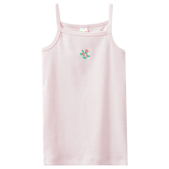 3 Mädchen Unterhemden mit Rippstruktur