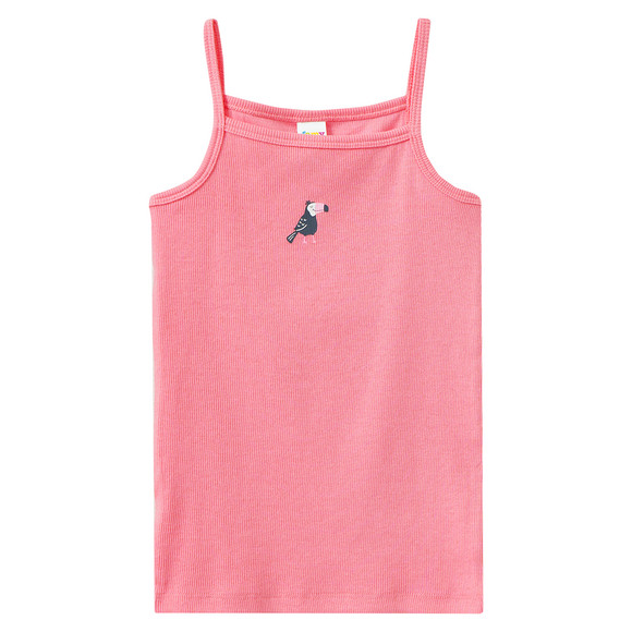 3 Mädchen Unterhemden mit Rippstruktur