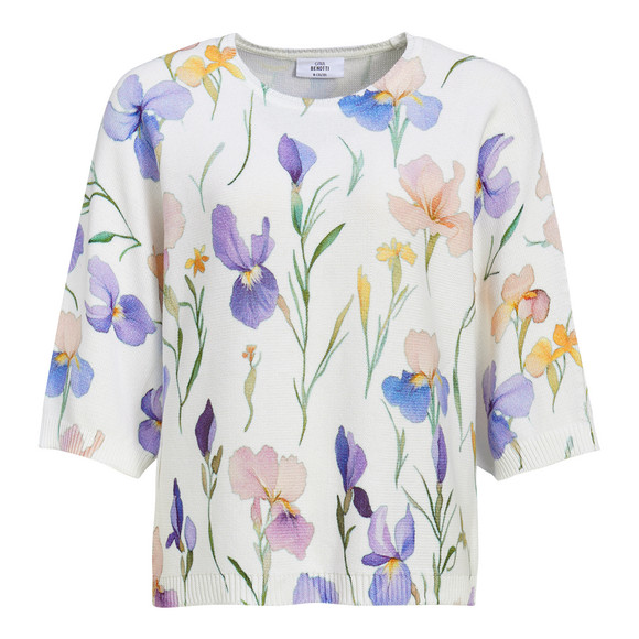Damen Pullover mit Blumen-Muster