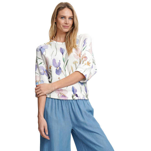 Damen Pullover mit Blumen-Muster