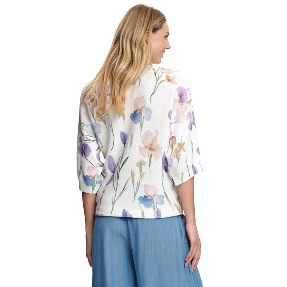Damen Pullover mit Blumen-Muster