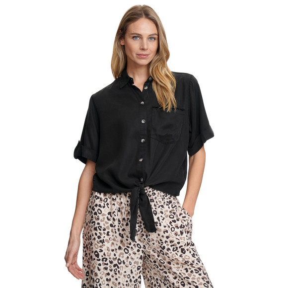 Damen Bluse mit Knotendetail